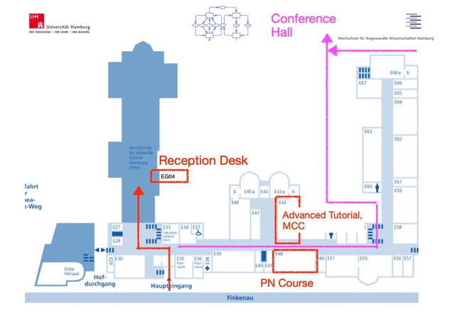 Campus Finkenau building overview map